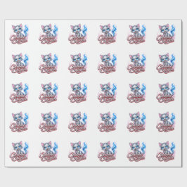 CHROME KITTEN Glanzende Inpakpapier