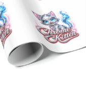 CHROME KITTEN Glanzende Inpakpapier (Rol Hoek)