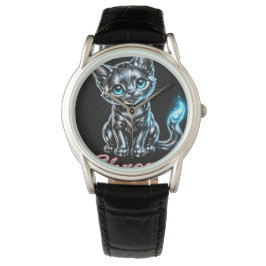 Chrome Kitten Heren Ageless Horloge - Leren