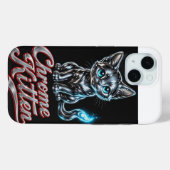 Chrome Kitten " Kapow" Iphone15 hoesje (Achterkant (horizontaal))