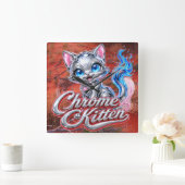 Chrome Kitten Outback Purrer Klok (Huis)