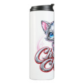 CHROME KITTEN Thermische Tumbler Thermosbeker (Gedraaid links)