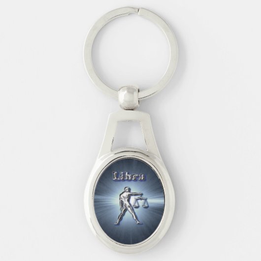 Chrome Libra Sleutelhanger (Voorkant)