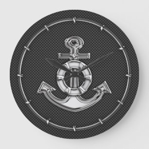 Chrome Lifesaver Anchor on Carbon Fiber Grote Klok
