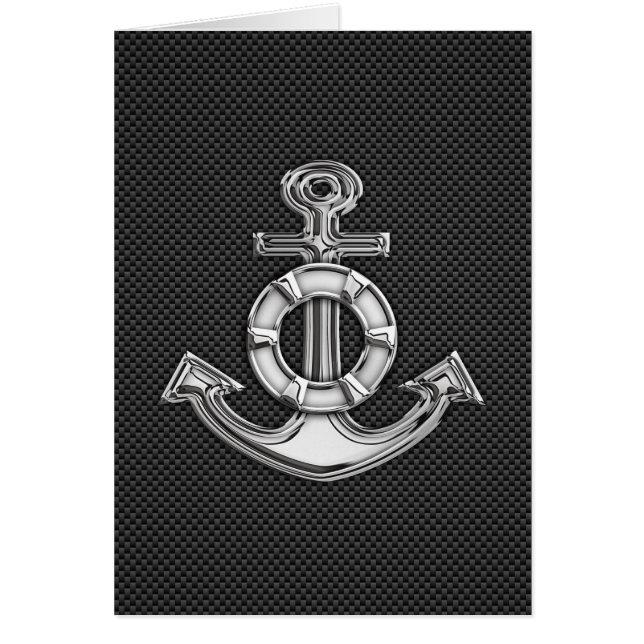 Chrome Lifesaver Anchor op koolstofvezel (Voorkant)