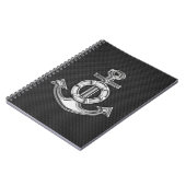 Chrome Lifesaver Anchor op koolstofvezel Notitieboek (Linkerzijde)