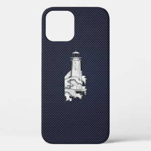 Chrome Lighthouse op Carbonvezelprint Case-Mate iPhone Case