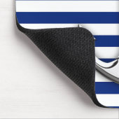 Chrome like Anchor Design on Navy Stripes Muismat (Hoek)