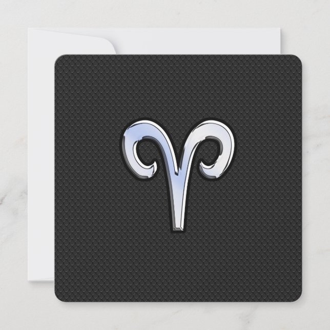 Chrome like Aries Zodiac Sign (Voorkant)