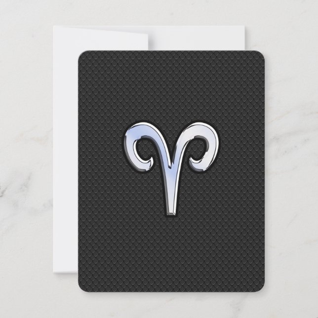 Chrome like Aries Zodiac Sign (Voorkant)