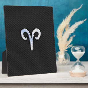 Chrome like Aries Zodiac Sign Fotoplaat