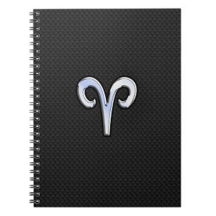 Chrome like Aries Zodiac Sign Notitieboek