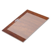 Chrome like Caduceus Medical Symbol Mahogany Brown Notitieblok (Schuin)