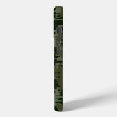 Chrome like Caduceus Symbol on Green Camouflage Case-Mate iPhone Case (Achterkant / Links)