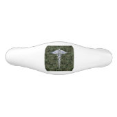 Chrome like Caduceus Symbol on Green Camouflage Keramische Ladegreep (Voorkant)