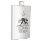 Chrome like California Republic Beer Print Heupfles (Rechts)