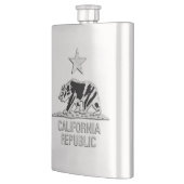 Chrome like California Republic Beer Print Heupfles (Links)
