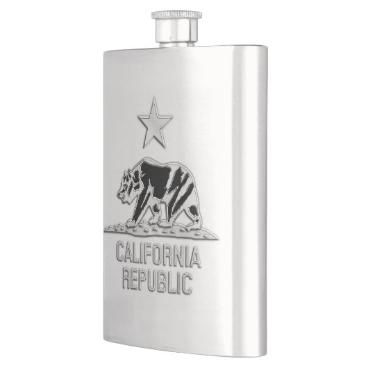 Chrome like California Republic Beer Print Heupfles (Links)