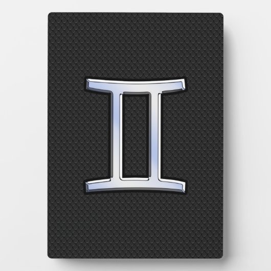 Chrome like Gemini Zodiac Sign Fotoplaat (voorkant)