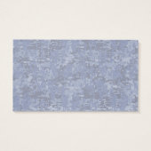 Chrome like Leo Sign on Navy Blue Digital Camo Visitekaartjes (Achterkant)