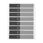 Chrome like Leo Sign on slangenhuid Adreslabel Wikkel (Vel)