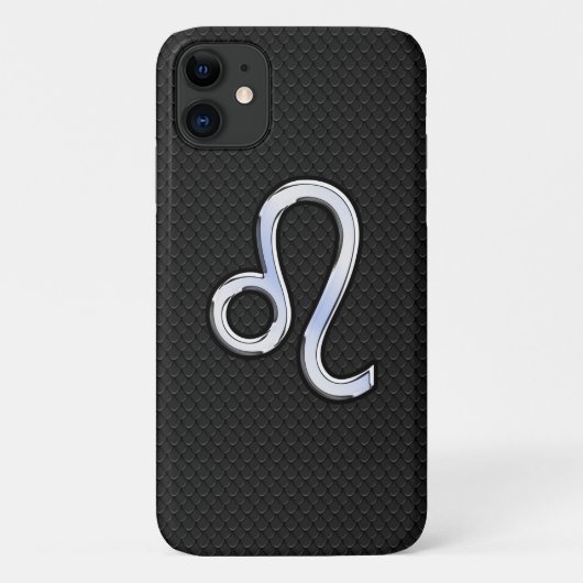 Chrome like Leo Sign on slangenhuid Case-Mate iPhone Case (Achterkant)