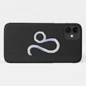 Chrome like Leo Sign on slangenhuid Case-Mate iPhone Case (Achterkant (horizontaal))