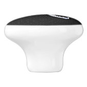 Chrome like Leo Sign on slangenhuid Keramische Knop (Zijkant)