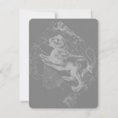 Chrome like Leo Zodiac Constellation Map Hevelius (Achterkant)