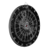 Chrome like Leo Zodiac Constellation Map Hevelius Dartbord (Voorkant Links)