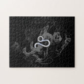 Chrome like Leo Zodiac Constellation Map Hevelius Legpuzzel (Horizontaal)