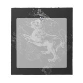 Chrome like Leo Zodiac Constellation Map Hevelius Notitieblok (Voorkant)