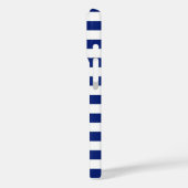 Chrome like Lifesaver on Nautical Stripes Decor Case-Mate iPhone Case (Achterkant / Links)