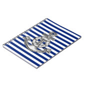 Chrome like Lifesaver on Nautical Stripes Notitieboek (Linkerzijde)