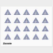 Chrome like Lighthouse on Nautical Stripes Sticker (Vel)