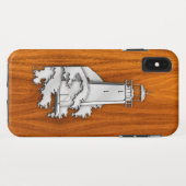 Chrome like Lighthouse on Teak Wood Case-Mate iPhone Case (Achterkant (horizontaal))