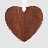 Chrome like Mahogany Wood Grain Scottish Thistle Ornament (achterkant)