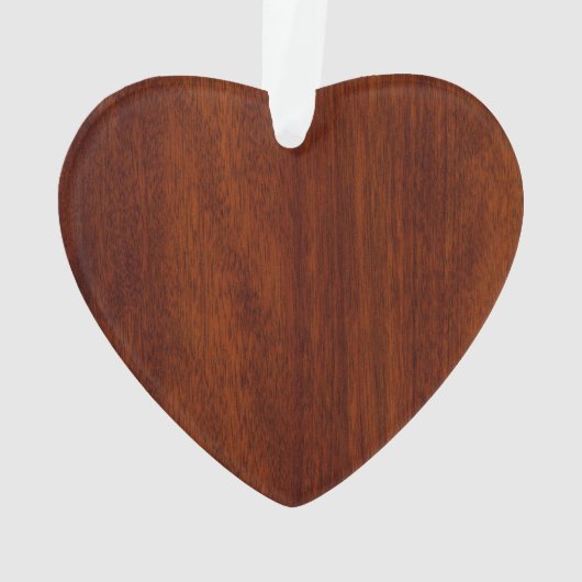 Chrome like Mahogany Wood Grain Scottish Thistle Ornament (achterkant)