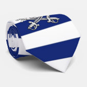 Chrome like pirate on Nautical Stripes Stropdas (Opgerold)