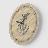 Chrome like Rope Anchor in the Sand Grote Klok (Hoek)