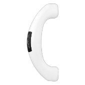 Chrome like Sagittarius Sign on Black Hevelius Keramische Kastgreep (Zijkant)