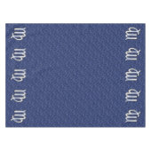 Chrome like Virgo Zodiac Sign on Blue Digital Camo Tafelkleed (Voorkant (Horizontaal))