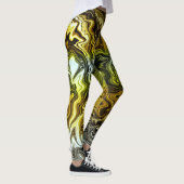 Chrome Liquid Metallic Gold Silver Cool Leggings (Rechts)