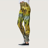 Chrome Liquid Metallic Gold Silver Cool Leggings (Links)