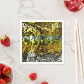 Chrome Liquid Metallic Gold Silver Cool Party Servet (Insitu)