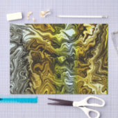 Chrome Liquid Metallic Gold Silver Cool Party Tissuepapier (Craft)