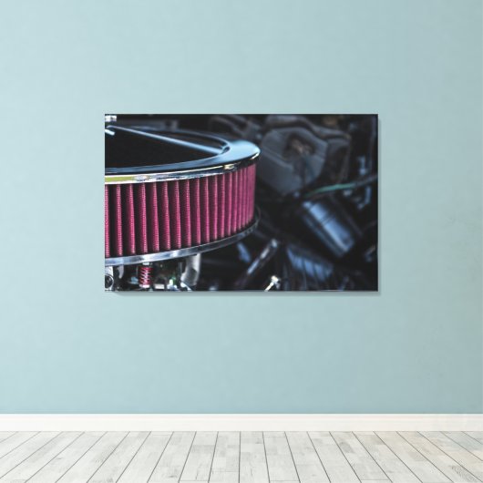 Chrome luchtinname canvas afdruk (Insitu (Houten vloer))