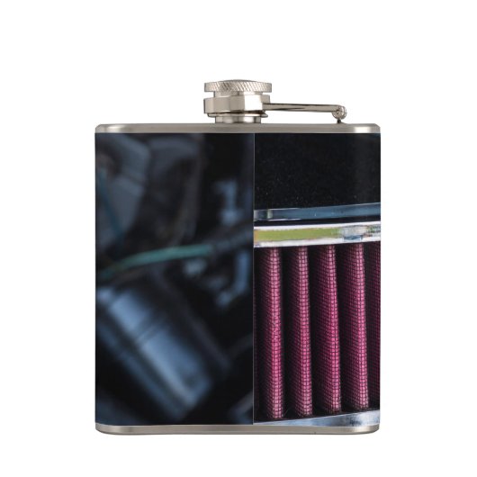 Chrome luchtinname heupfles (Achterkant)