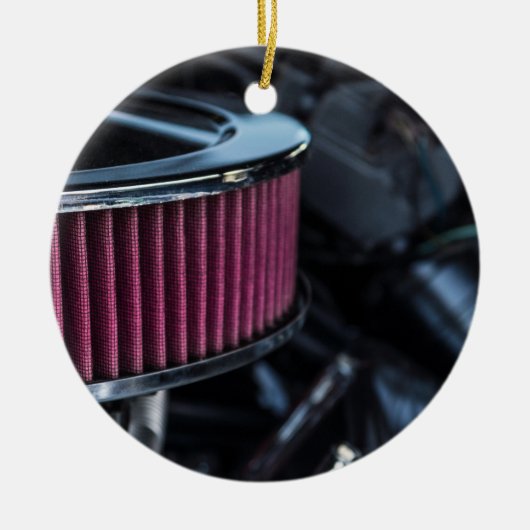 Chrome luchtinname keramisch ornament (Voorkant)