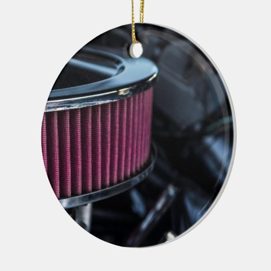 Chrome luchtinname keramisch ornament (Links)